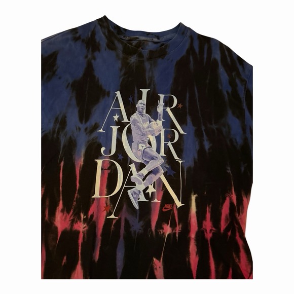 Nike Air Jordan Sport DNA 85 Tie Dye T-Shirt Men's Size Large Michael Dunk VTG - Picture 4 of 5